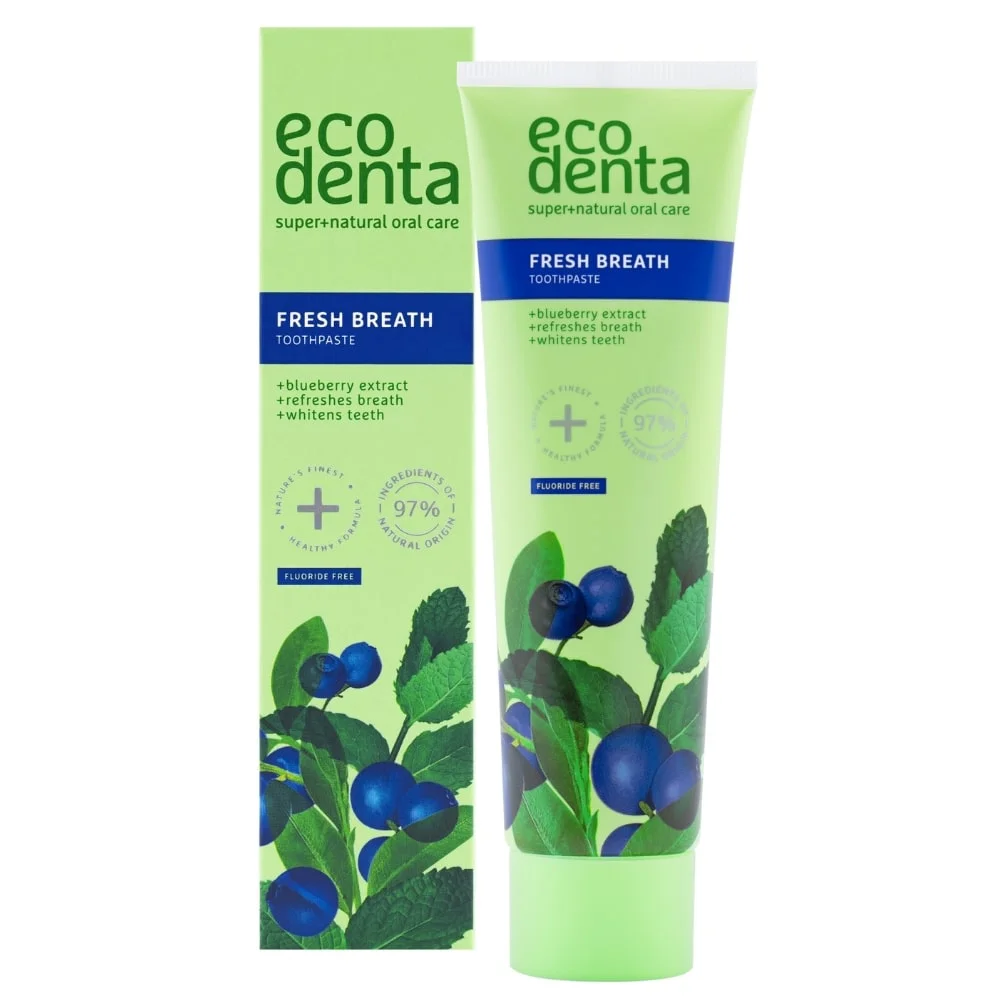 Ecodenta Fresh breath blueberry tandkräm utan fluor