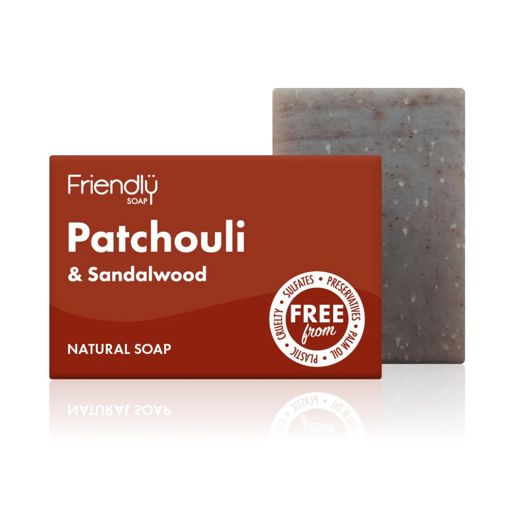 Friendly Soap - Patchouli & Sandalwood Tvålkaka -  95g 