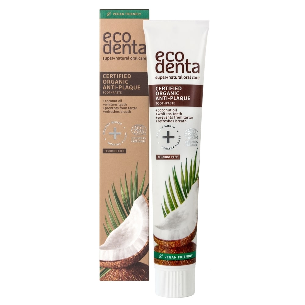 Ecodenta fluorfri tandkräm med kokosolja