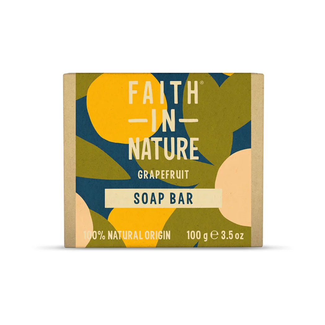 Faith in Nature - Fast Tvål Grapefruit - 100g 