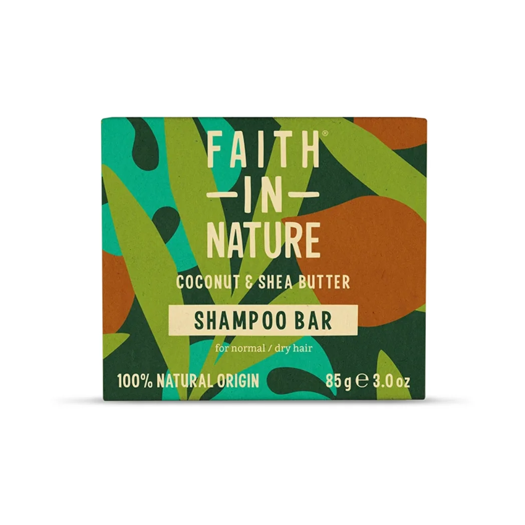 Fast Schampo Kokos & Sheasmör - Faith in Nature - 85g