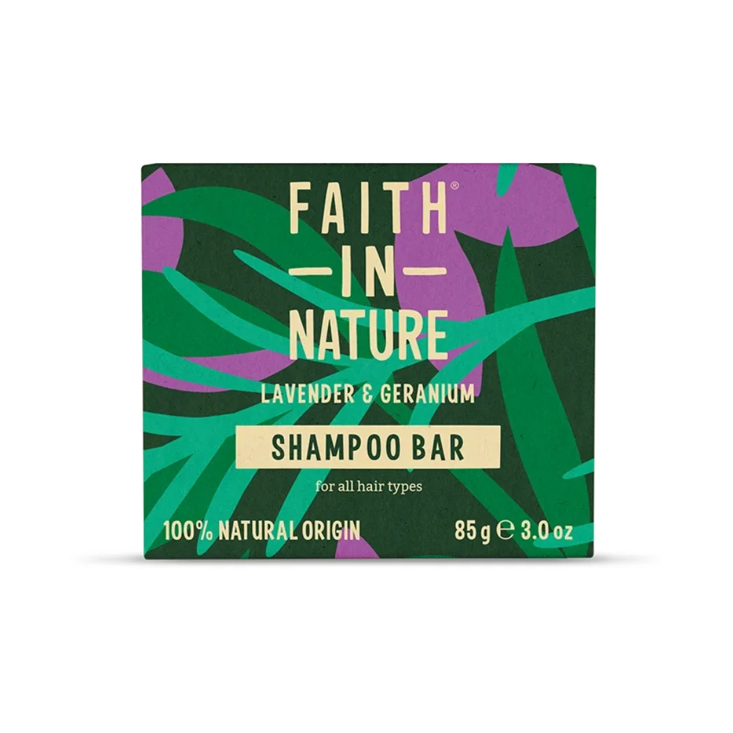 Fast Schampo Lavendel & Pelargon - Faith in Nature - 85g