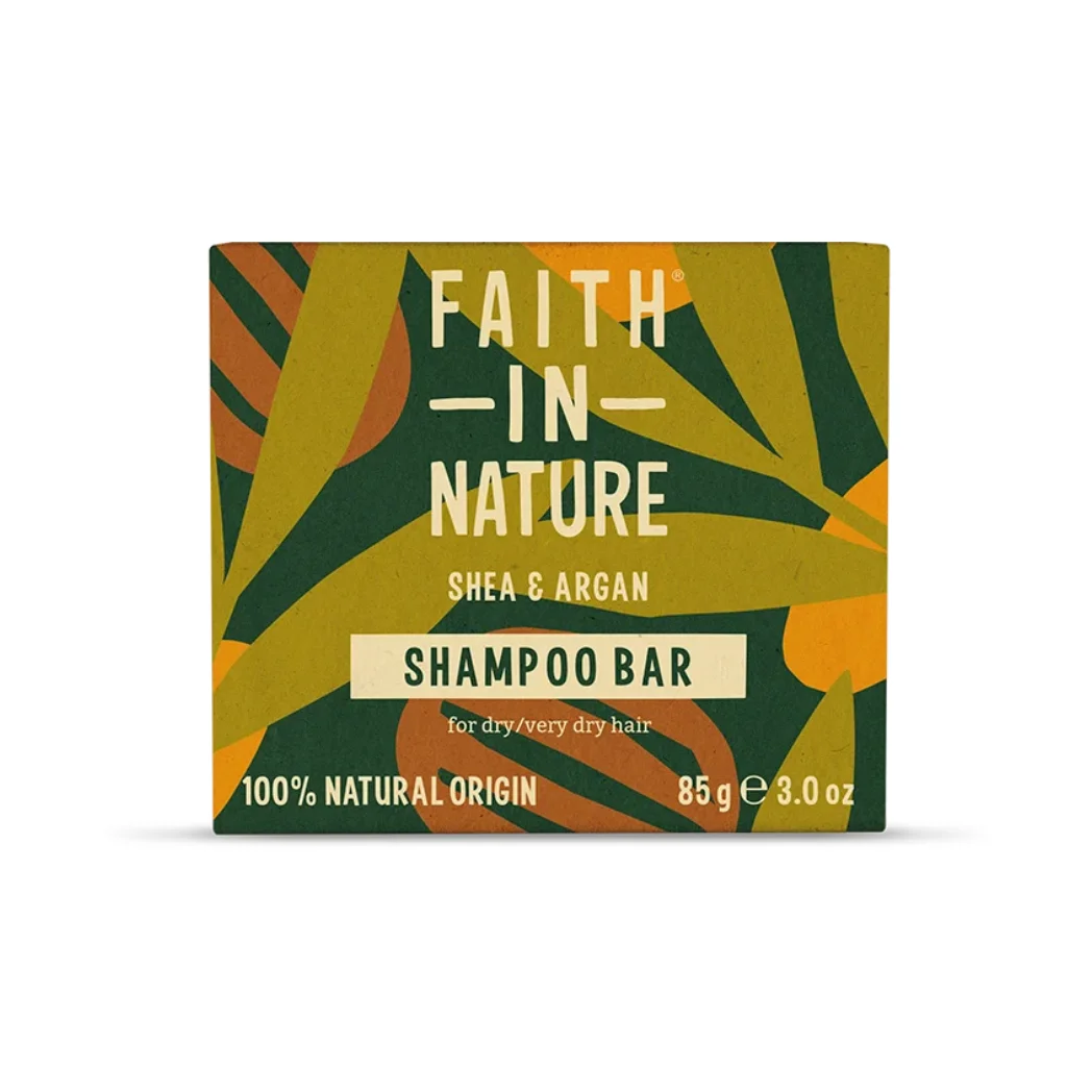 Fast Schampo Sheasmör & Arganolja - Faith in Nature - 85g