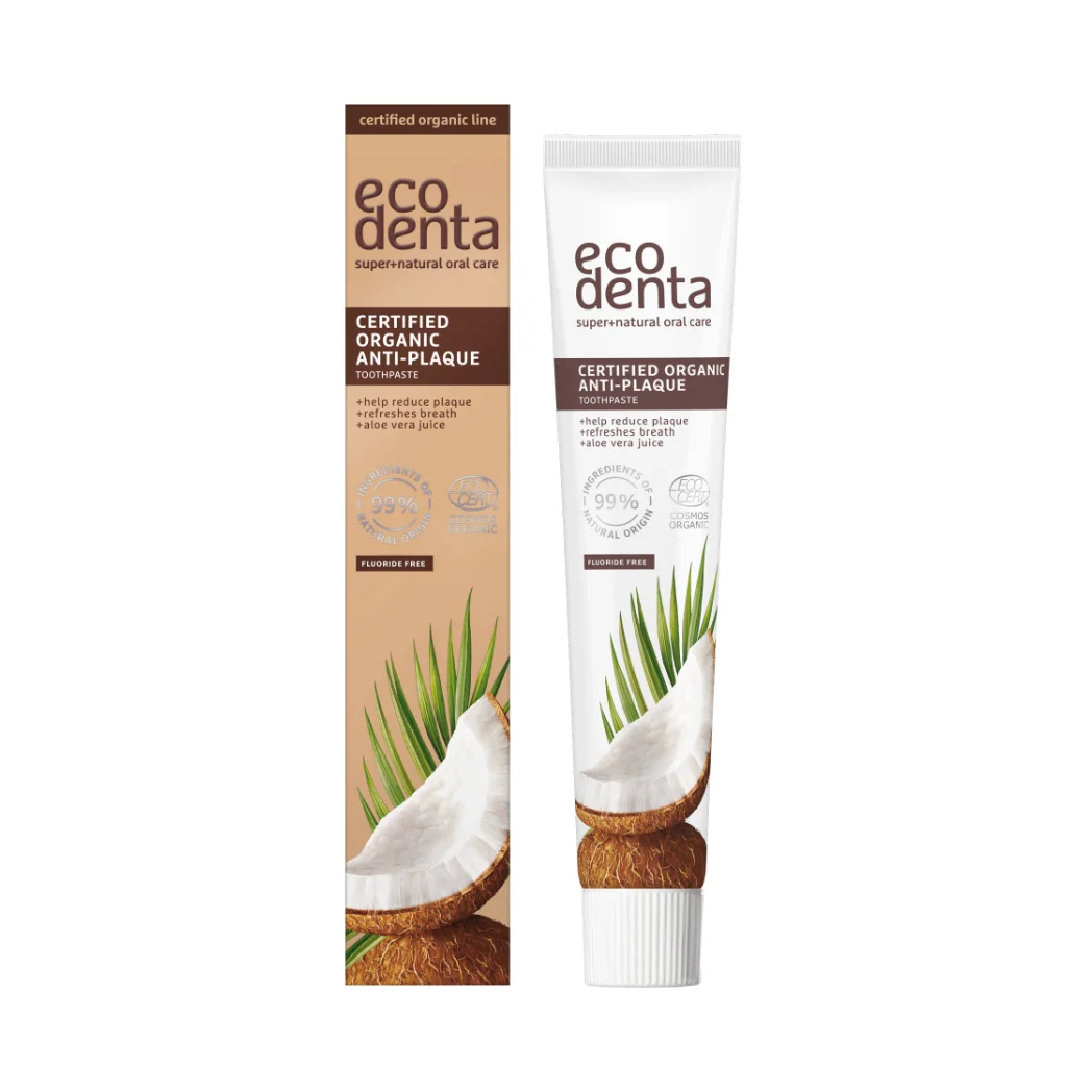 Ecodenta fluorfri tandkräm med kokosolja