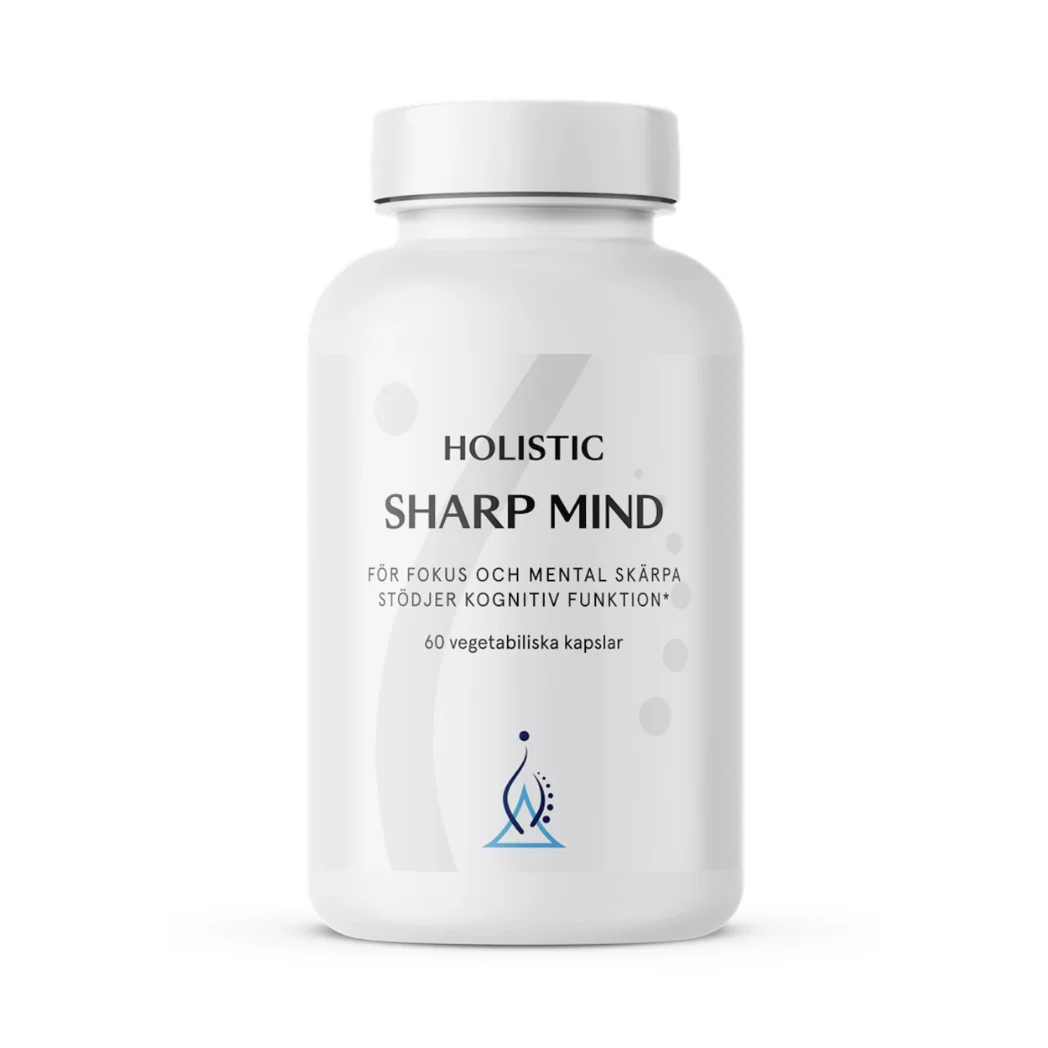 Holistic - Sharp Mind - nootropiskt kosttillskott - 60 kapslar