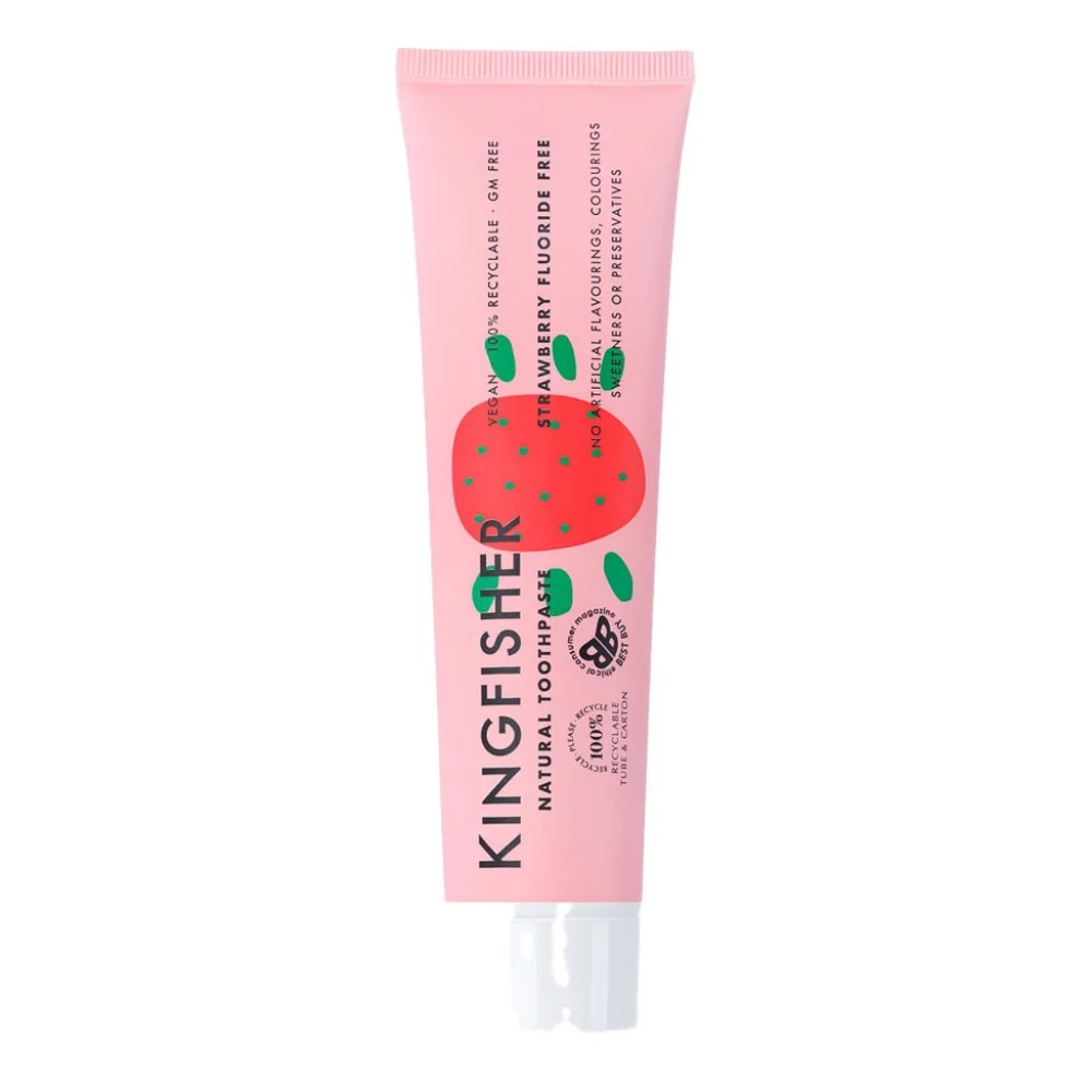 Kingfisher Jordgubb - Naturlig Fluorfri Tandkräm för Barn