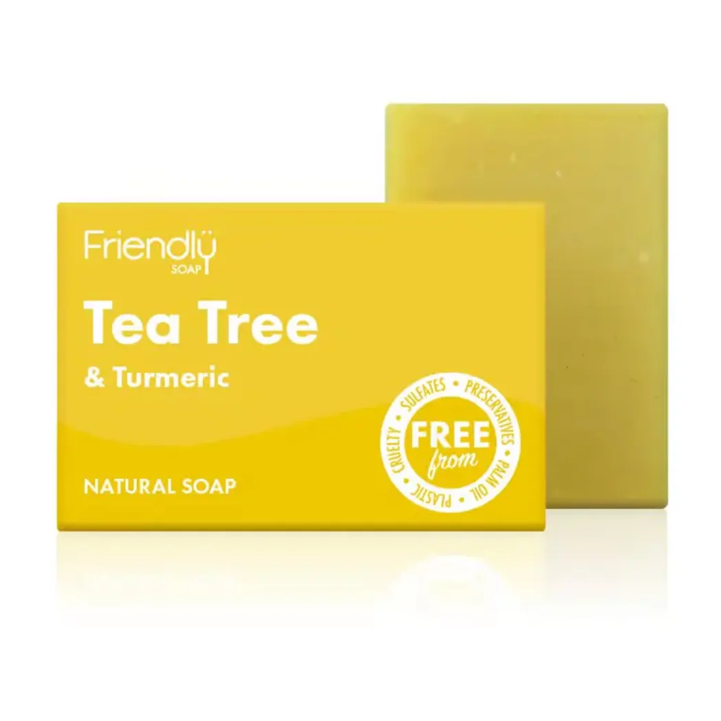 Tea Tree & Turmeric - Friendly Soap fast tvål - 95g 