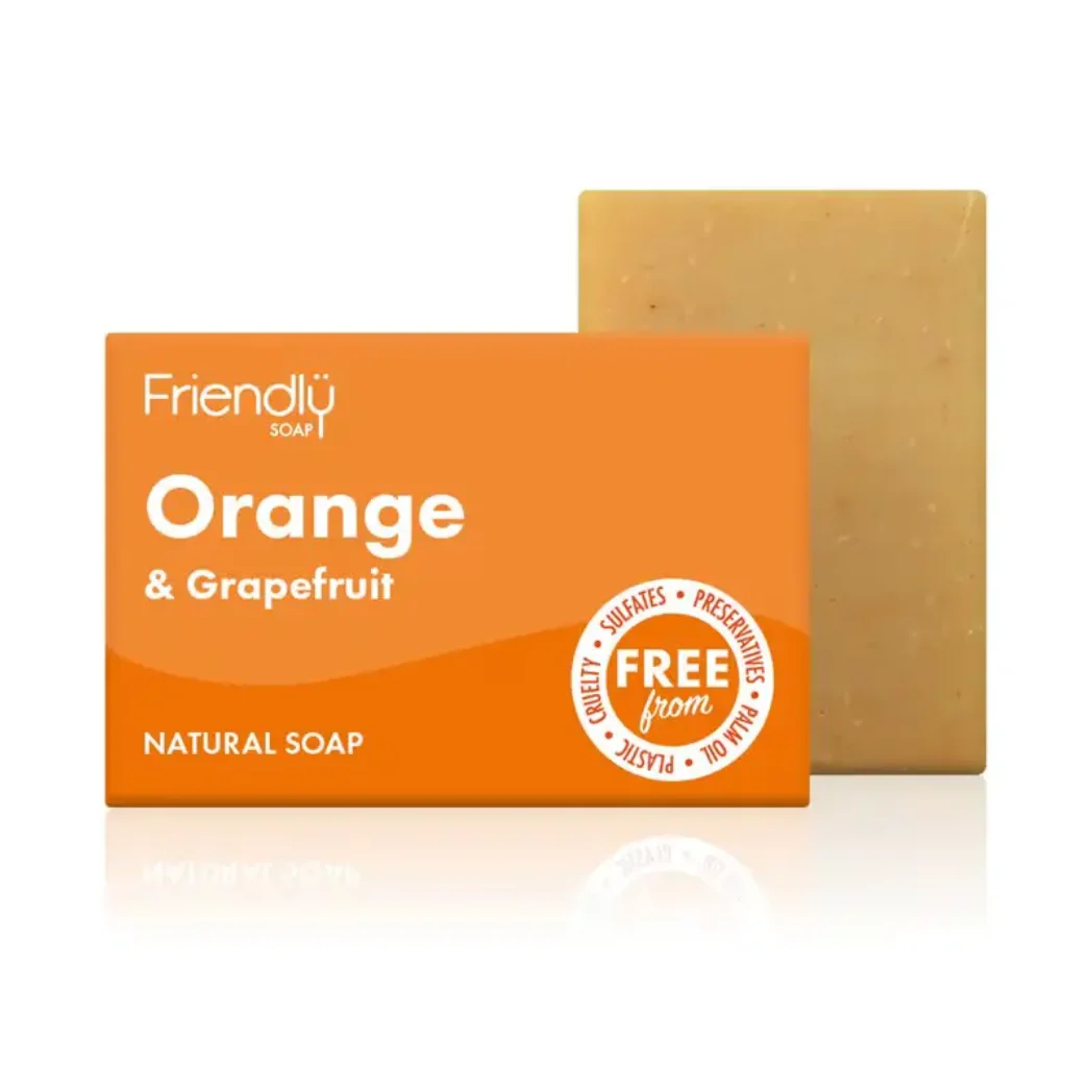 Tvål med apelsin & grapefrukt - Friendly Soap - 95g 