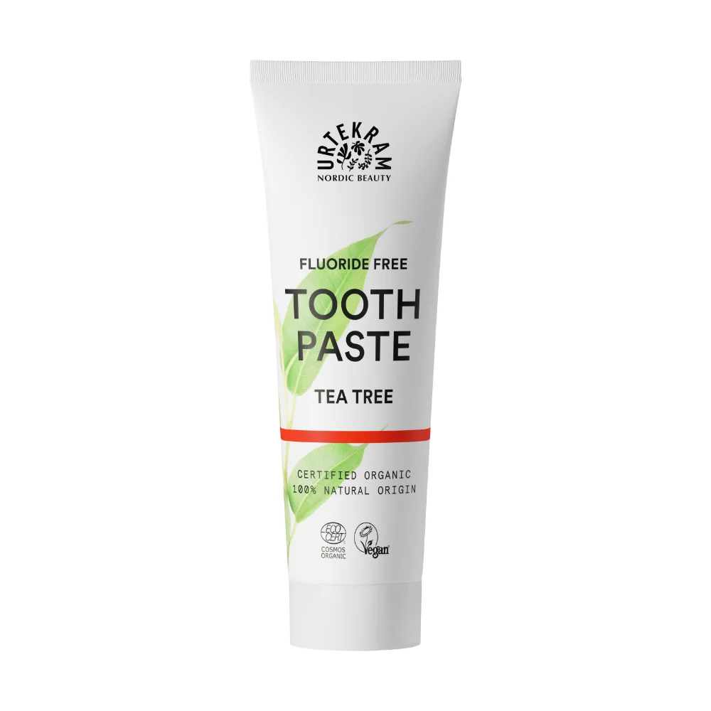 Urtekram Tea Tree tandkräm - utan fluor - 75ml