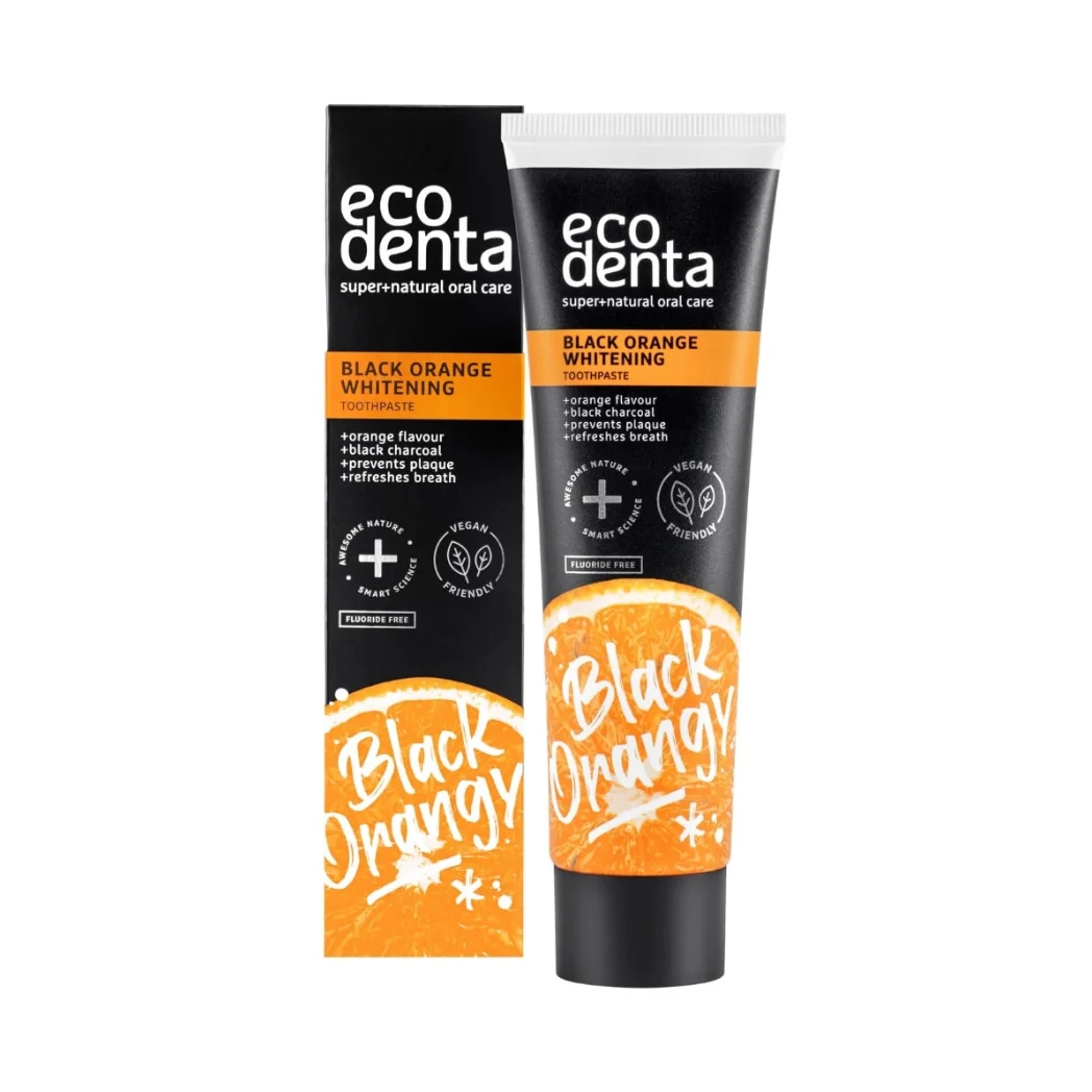 Ecodenta Black Orange - vitgörande tandkräm utan fluor - 100ml